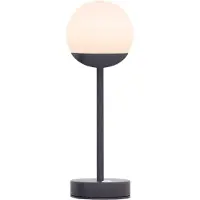 New Garden Norai Slim 35 - lampe de table - Ø11,5 x 35 cm - 2W LED dimmable inclus - IP44 - anthracite