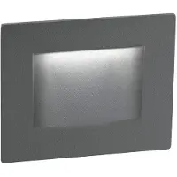 Lyora Lumière encastrée Krypton carré gris 8cm