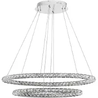 Nova Luce Celine - lampe suspendue - 85 x 42 x 120 cm - 52W LED inclus - chrome