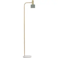 Nova Luce Paz Skandi Lampadaire en or mat