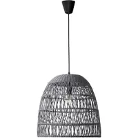 Lyora Suspension grise Destin rotin Ø 46,5cm