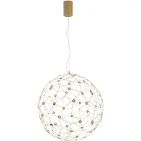 Nova Luce Sole - lampe suspendue - Ø 60 x 310 cm - 21,6W LED inclus - or