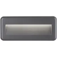Nova Luce PULSAR LED Applique murale Gris 4W IP54 Blanc chaud 23x3x10cm 812102