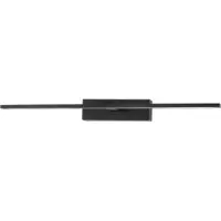 Nova Luce Luminaire de salle de bains LED Mondrian, Variante : noir, 20 W LED, largeur 620 mm, 1615 lm