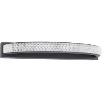 Nova Luce Grania - applique murale - 35 x 14,5 x 3 cm - 6,5W LED inclus - noir sable