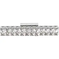 Nova Luce Corona - applique murale - 40 x 7 x 7 cm - 8W LED inclus - chrome