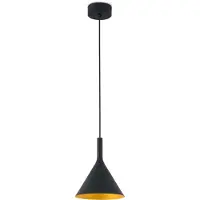Faro Lampe LED suspendue PAM-P 11W 3000K noir, doré