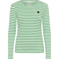 Kaffe T-shirt 'KALiddy' vert / noir / blanc