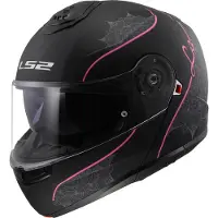 LS2 Helmets Casque modulable LS2 FF908 STROBE II Lux noir mat rose taille 3XL