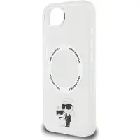 Karl Lagerfeld IML et Choupette MagSafe Zadní Kryt pro iPhone 16e Transparent
