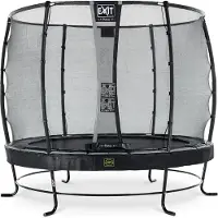 Exit Elegant Premium Trampoline ø305cm – avec Filet de sécurité – Rond – Noir