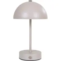 House Nordic Holt lampe de table LED rechargeable couleur sable.