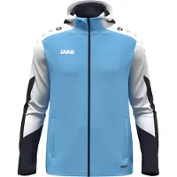 Jako Veste à capuche Dynamic , Taille:M, Coleurs:bleu ciel/blanc/marine