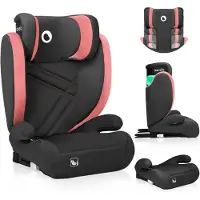 Lionelo Hugo I-Size Siège auto de 4 à 12 ans, de 15 kg à 36 kg, i-Size ISOFIX ou ceintures de sécurité- Pink Baby