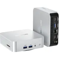 GEEKOM A7 Mini PC 2026 AMD Ryzen 5 7535HS 8C16T jusqu'à 5,2 GHz 16 Go DDR5 1 To SSD Windows 11 Pro Bluetooth 5.2 compact et polyvalent