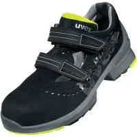Uvex sandales 1 S1 noir, jaune largeur 12 Gr. 39