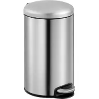 EKO - Maggey Poubelle à pédale 20 litres - Acier inoxydable Polypropylène - Acier inoxydable mat