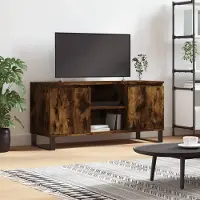 Prolenta Maison Exclusive - Meuble TV Chêne fumé 104x35x50 cm Matériau dérivé du bois