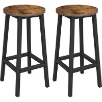 Vasagle Tabouret de bar Chaise de bar (set de 2, 2 pièces), supporte jusqu'à 100kg, 32x32x65cm, CBL32