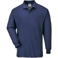 Portwest B212 Polo Genoa Langarm Navy Gr. M