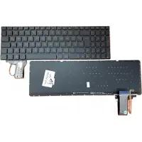 T-ProTek FRANÇAIS - Clavier sans cadre avec éclairage compatible avec ASUS G771JM, G771JW