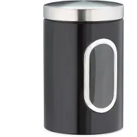 Relaxdays Boîte à provisions hauteur 17,0 cm noir 1,4 l