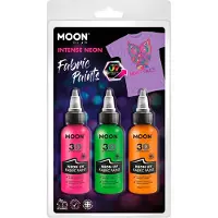 Haza Textielverf Neon 3x30ml - Oranje, Groen, Roze