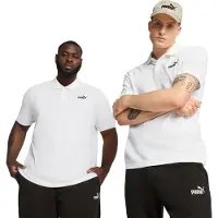Puma Polo ESS No. 1 Logo Pique Polo hommes - Blanc - US S