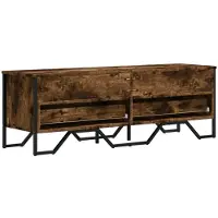 Sonstiges Meuble TV chêne fumé 122x34x41 cm bois d'ingénierie
