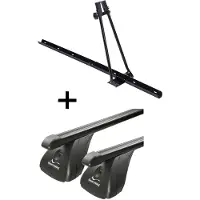 VDP Porte-vélos ORION + barres de toit acier compatibles avec Peugeot Partner - Ranch 3-5 portes 1996-2008