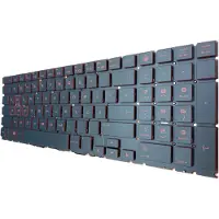 T-ProTek Clavier FRANÇAIS éclairage compatible avec HP Omen 15-dc1002ng (6AY56EA)