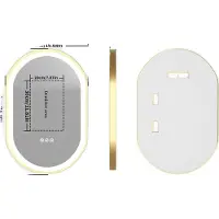 OEM Miroir de salle de bain LED, couleurs de lumière réglables, fonction mémoire, 800X500MM