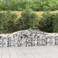 Prolenta Maison Exclusive - Paniers à gabions arqués 8 pcs 400x50x60/80 cm Fer galvanisé