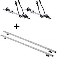 VDP 2x porte-vélos SAGITTAR + barres de toit RAPID compatibles avec Peugeot 306 break (5 portes) 93-02