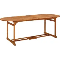 Syfax Table à dîner de jardin 220x90x75 cm Bois d'acacia massif