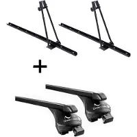 VDP 2x porte-vélos ORION + porte-bagages Quick acier L compatible avec Audi A3 Sportback ( 2004-2013)