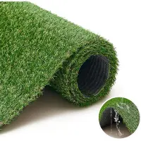 Tapiso Tapis de gazon CANYOO Vert Hauteur : 20mm Balcon Terrasse 100 x 400