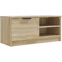 Syfax Meuble TV Chêne sonoma 80x35x36,5 cm Bois d'ingénierie