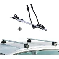 VDP Porte-vélos SAGITTAR + porte-rail CRV107A compatible avec Renault Megane Sporter 5 portes à partir de 2016