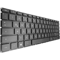 T-ProTek FRANÇAIS - Clavier noir,sans cadre,éclairage compatible avec HP Pavilion 14-ab103TX P3C37PA