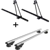 VDP 2x porte-vélos ORION + barres de toit VDP004 L compatibles avec VW Passat Variant 35i 83-'96