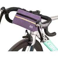 RockBros Sacoche de guidon de vélo Sacoche triangulaire 1,3L Sacoche frontale pour vélo de course, VTT, Violet