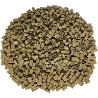 LEGO 1x2 Briques de construction beige foncé - 98283 NOUVEAU Quantité 500x