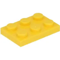 LEGO 2x3 plaques 3021 - 250 pièces jaune