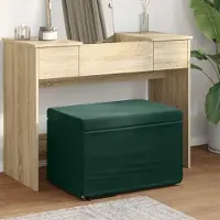 Prolenta Maison Exclusive - Tabouret vert foncé, dimensions 61 x 41 x 40 cm, revêtement en velours et structure en bois d'ingénierie