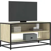 Prolenta Maison Exclusive - Meuble TV Chêne Sonoma 91x40x46 cm Matériau dérivé du bois et métal