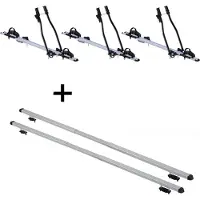 VDP 3x porte-vélos SAGITTAR + barres de toit RAPID compatibles avec Mg ZT-T Kombi (5 portes) 01-05