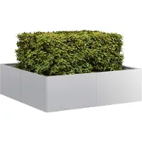 Prolenta Maison Exclusive - Bac à plantes 100 x 100 x 30 cm Acier galvanisé