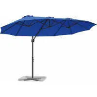 Syfax Parasol Azur 372 x 198 x 243 cm Polyester et Aluminium