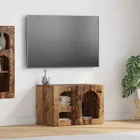 Prolenta Maison Exclusive - Meuble TV ELST 60 x 35 x 40 cm en bois de récupération et panneaux dérivés du bois